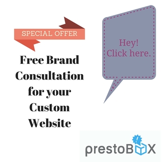Special Offer for Free Consultation for Custom Websites at PrestoBox